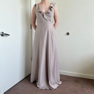 BHLDN Katey Dress in Dove Grey Size 6